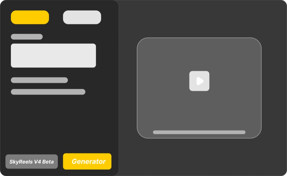 SkyReels V4 — preview player with synchronized audio and mask-based refinement